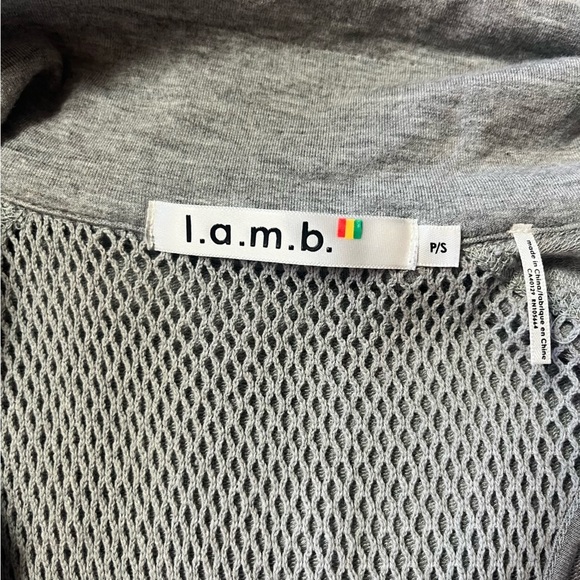 L.A.M.B. Gwen Stefani Grey Jersey Open Back Dress - Picture 6 of 14